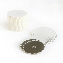 Load image into Gallery viewer, SCALLOPED EDGE CAKE POP BOARDS, SILVER (50 pcs) (buy in groups of 2)