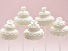 Load image into Gallery viewer, CAKE POP MOLD, WEDDING CAKE (buy in groups of 6)
