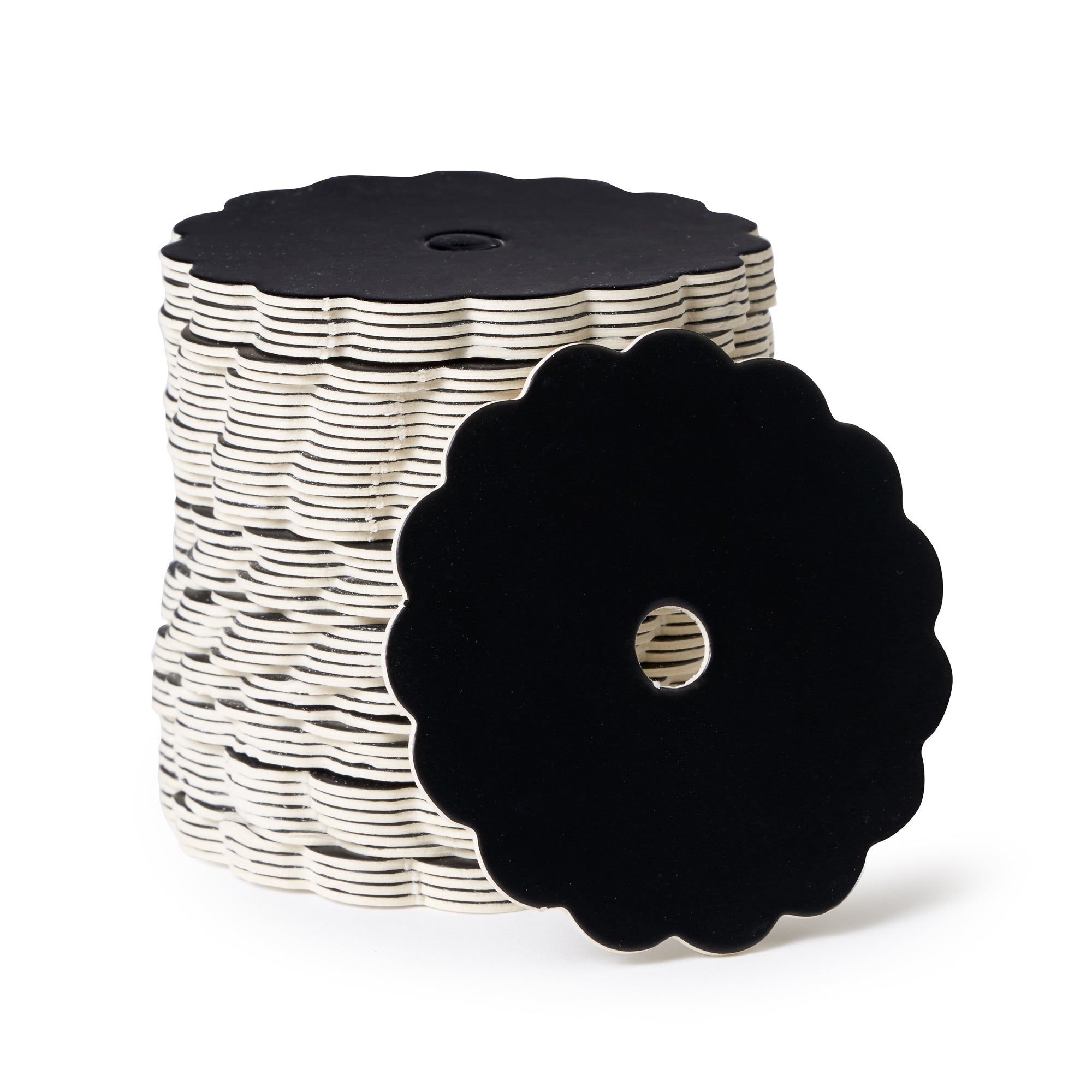 SCALLOPED EDGE CAKE POP BOARDS, BLACK (50pcs) MyLittleCakepopWholesale