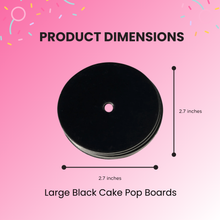 Load image into Gallery viewer, Cake Pop Boards, Straight Edge (50pcs, Black, Large) (BUY IN GROUPS OF 2)
